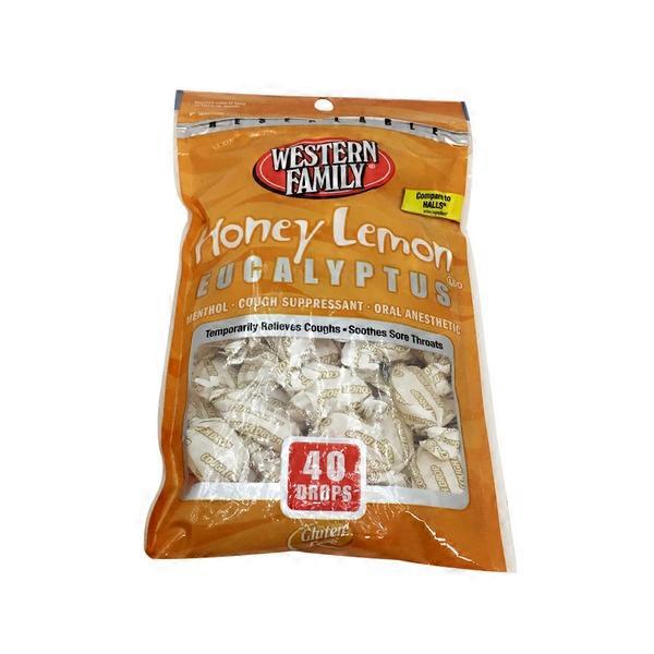 Western Family Honey Lemon Eucalyptus Cough Drops (40 ct) Instacart