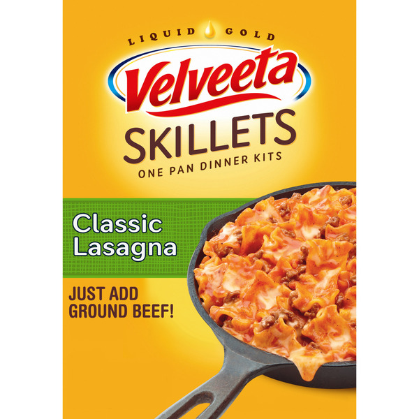 VELVEETA Classic Lasagna One Pan Dinner Kit with Pasta, Cheese