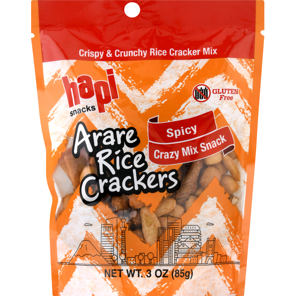 Hapi Snacks Crazy Mix Snack, Spicy, Arare Rice Crackers Same-Day