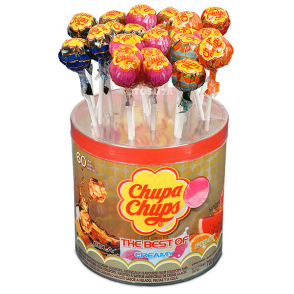 Chupa Chup The Best of Creamy Pops, 60 Ct