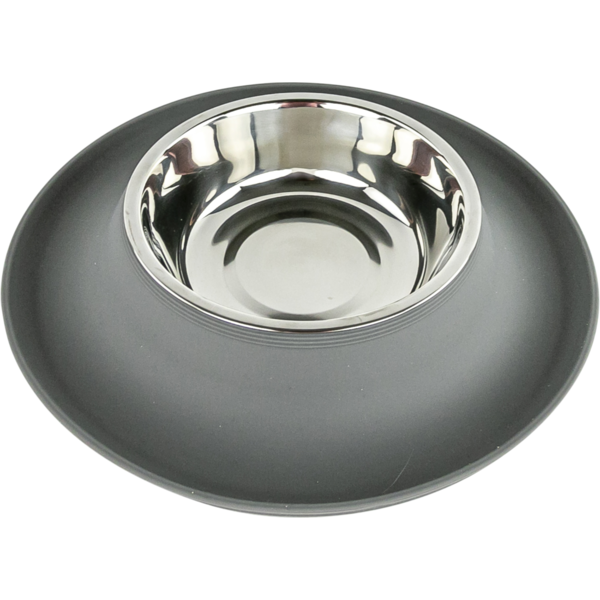 Play On Silicone Dog Bowl - Grey