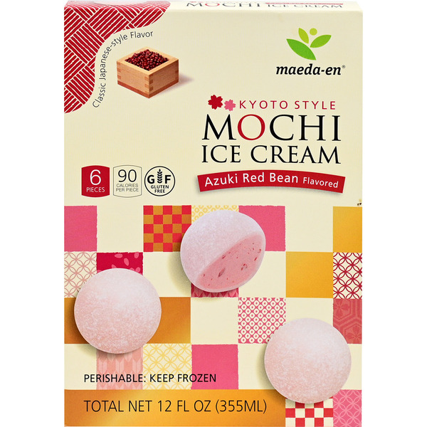 Maeday Azuki Red Bean Flavored Kyoto Style Mochi Ice Cream