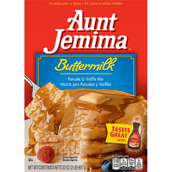 Aunt Jemima (Pearl Milling Company) - Buttermilk Pancake & Waffle Mix, 12 Ct, 1 lb