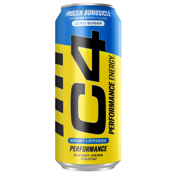 C4 Energy Performance Energy Drink, Carbonated, Frozen Bombsicle