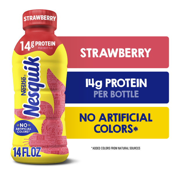Nestlé NESQUIK Strawberry Milk Same-Day Delivery or Pickup | Save Mart