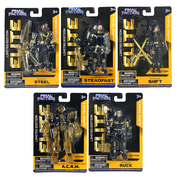 Final Faction Limited Edition Elite Alpha Team 1 Action Figures Same ...