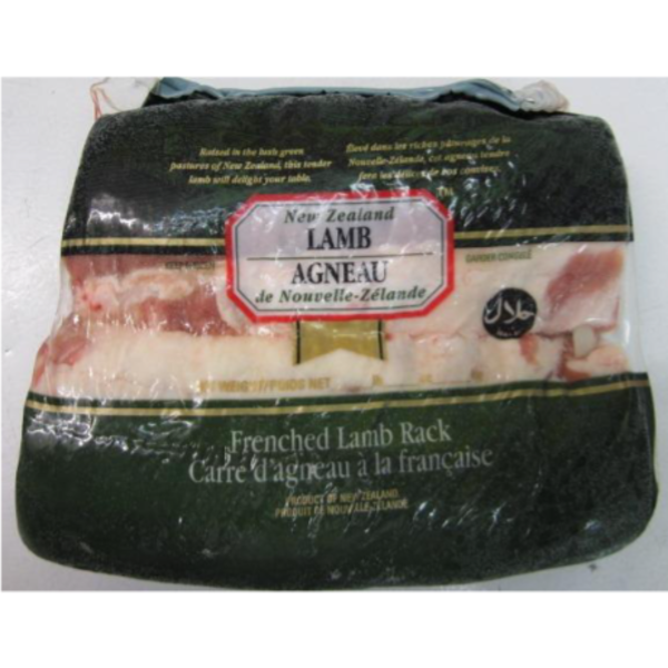 Frozen Frenched Lamb Rack, New Zealand - 16-20 oz