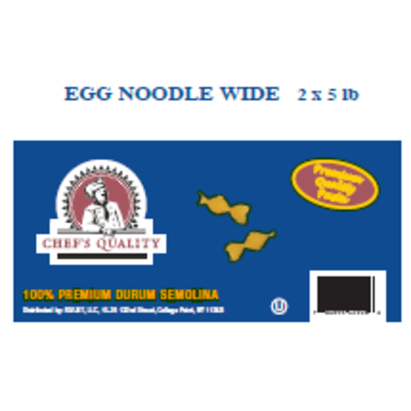 Chef's Quality - Wide Egg Noodles - 10 lbs