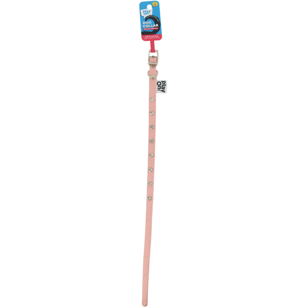 Play On Jewel Dog Collar, Small - Pink