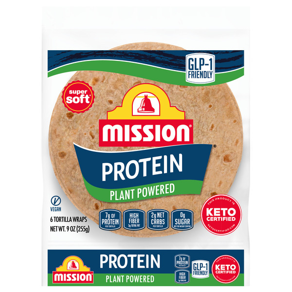 Mission Protein Tortilla Wraps, 6 Count