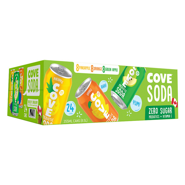 Cove Zero Sugar Prebiotic Soda Variety Pack
