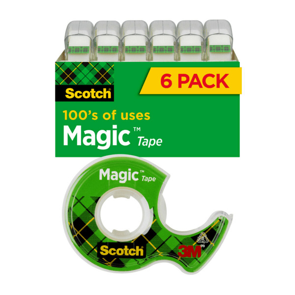 Scotch Magic Invisible Tape In Dispensers - Clear - 3/4" x 650"