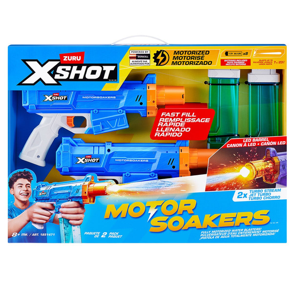 ZURU X-Shot Motor Soakers Motorized Water Blasters