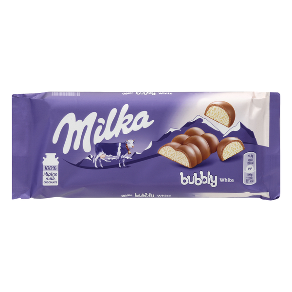 Milka Chocolate, Bubbly White (3.35 oz) Instacart