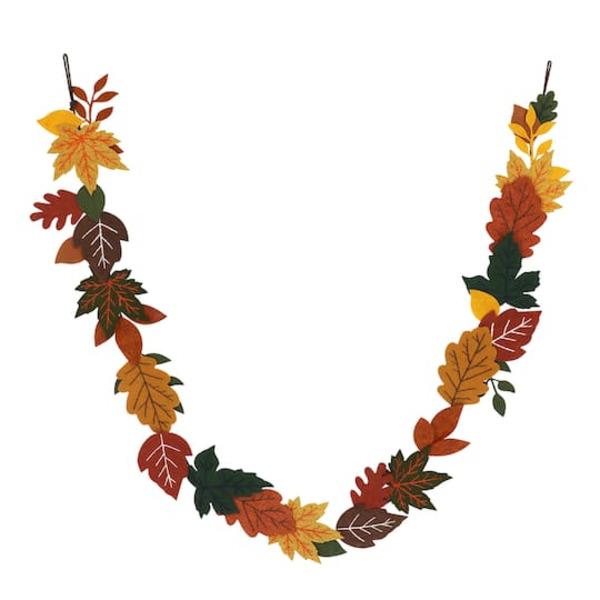 Ashland Fall Leaves Felt Garland