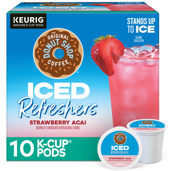 The Original Donut Shop Iced Refreshers Strawberry Açaí Flavor K