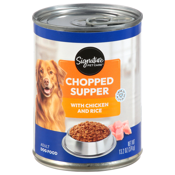 Signature Pet Chopped Supper Adult with Chicken and Rice Dog Food