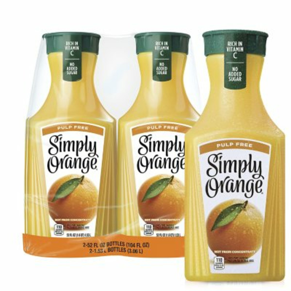 Simply Orange Pulp Free Orange Juice