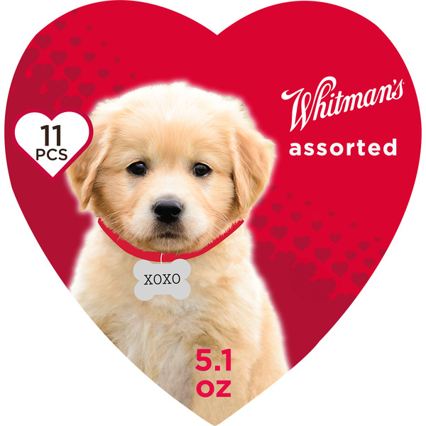 Whitman's Sampler Valentine's Day Fancy Pet Heart Assorted Milk