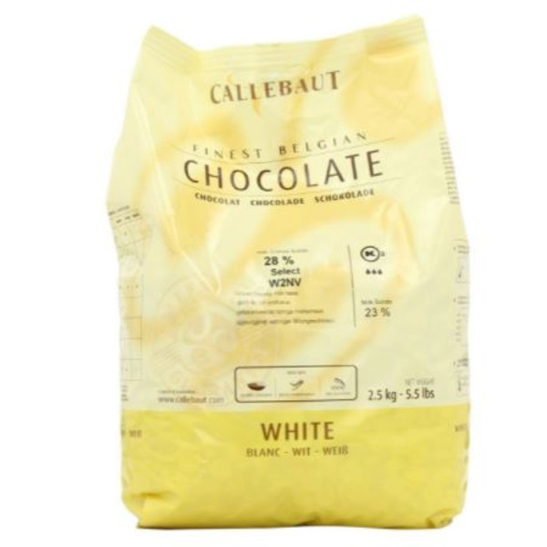 Callebaut - W2 White Chocolate Callets - 5.5 lb Bag