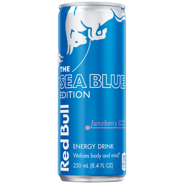 Red Bull Sea Blue Edition Juneberry Energy Drink Can Same-Day