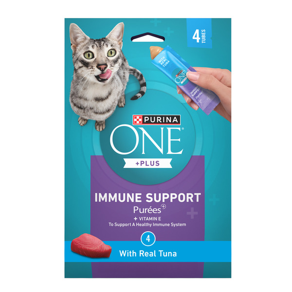 ONE Purina ONE Plus Immune Support Purees With Real Tuna Lickable Cat  Treats Same-Day Delivery or Pickup | Tops Markets