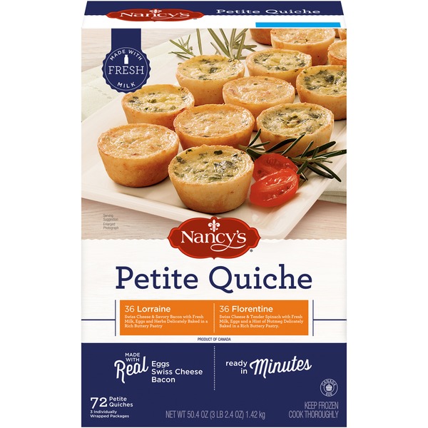 Nancy's Lorraine/Florentine Petite Variety Pack Quiche from Costco