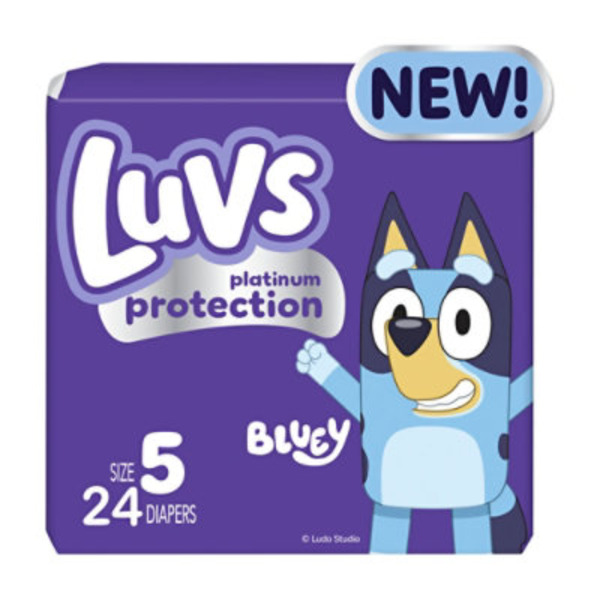 Luvs Platinum Protection Baby Diapers, Size 5