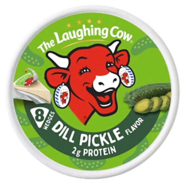 The Laughing Cow Creamy Dill Pickle Flavor Spreadable Cheese Wedges