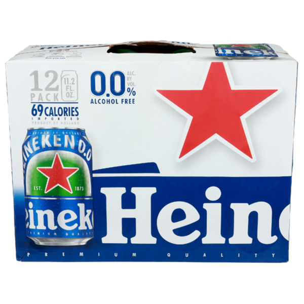 Heineken 0.0% Alcohol Free Near Beer 12 Pack Cans