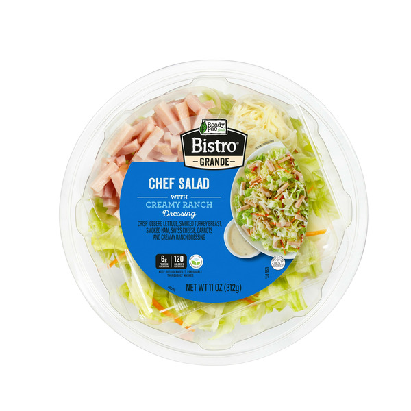 Ready Pac Bistro Chef Salad Bowl with Creamy Ranch Dressing