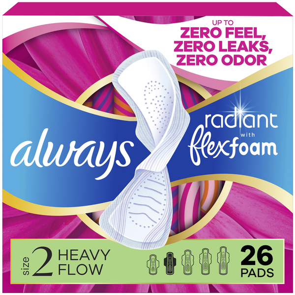 always do what you should do Lサイズ　確実正規品 Always Radiant Heavy Flow Sanitary Pads Light Clean Scent With