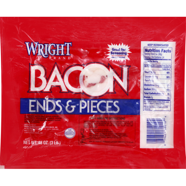 Wright Bacon, Ends & Pieces (48 oz) Instacart