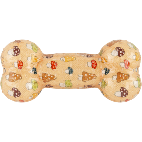 Play On TPR Bone Dog Toy - Mushroom