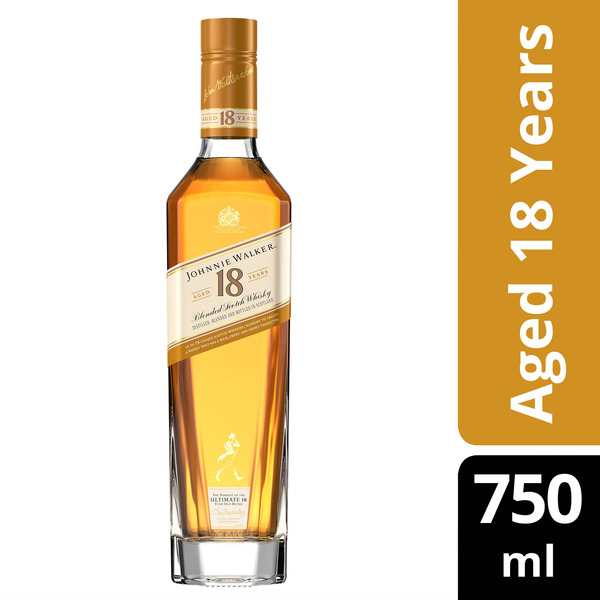 Johnnie Walker Aged 18 Years Blended Scotch Whisky Same-Day