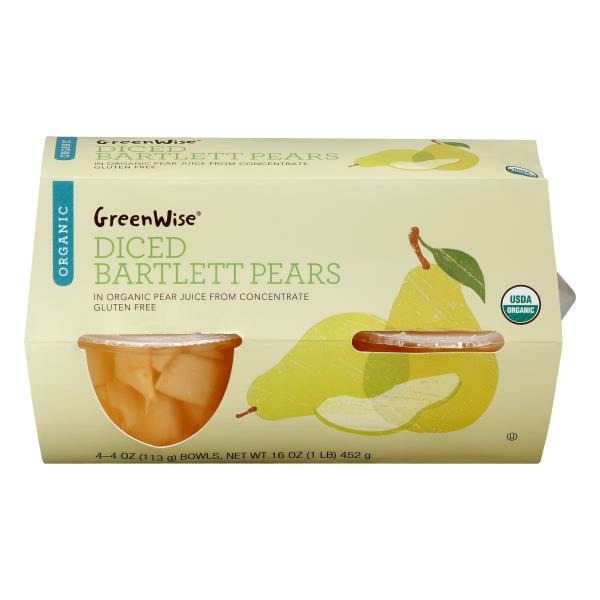 Publix GreenWise Diced Pears Fruit Cups SameDay Delivery or Pickup