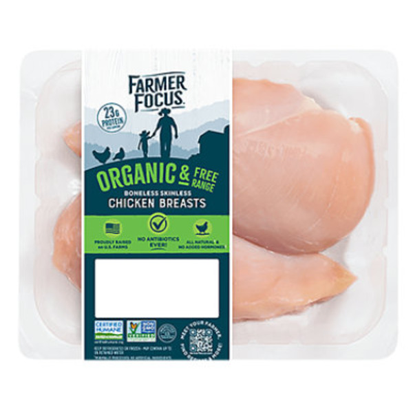 Farmer Focus Organic Halal Boneless Chicken Breast