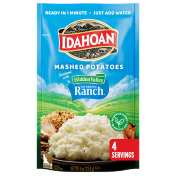 Idahoan® Mashed Potatoes seasoned with Hidden Valley Original Ranch