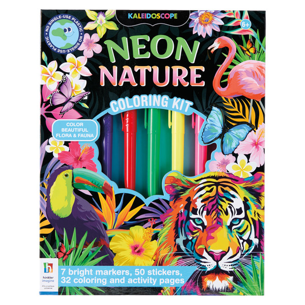Hinkler Coloring Kit - Neon Nature Same-Day Delivery or Pickup | ALDI