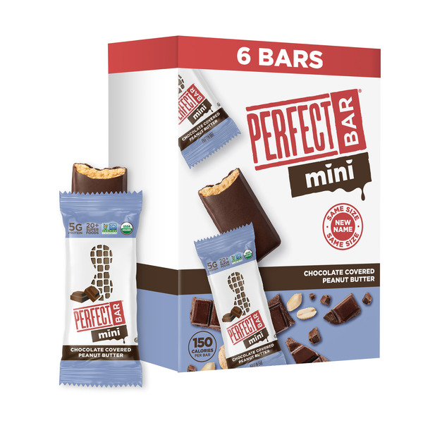 Perfect Bar Mini Chocolate Covered Peanut Butter Protein Bar, Gluten-Free