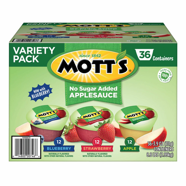 BJ's Wholesale Club Mott's Applesauce, Assorted, Variety Pack SameDay Delivery Instacart