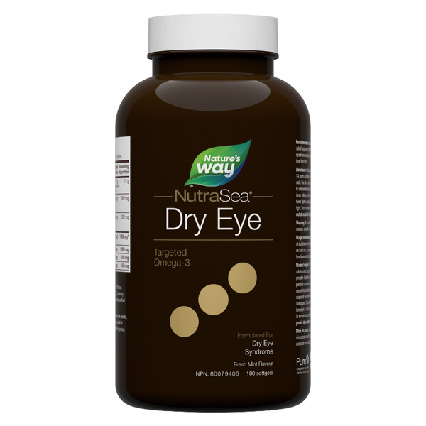 Nature's Way Dry Eye Targeted Omega-3 Softgels - Fresh Mint