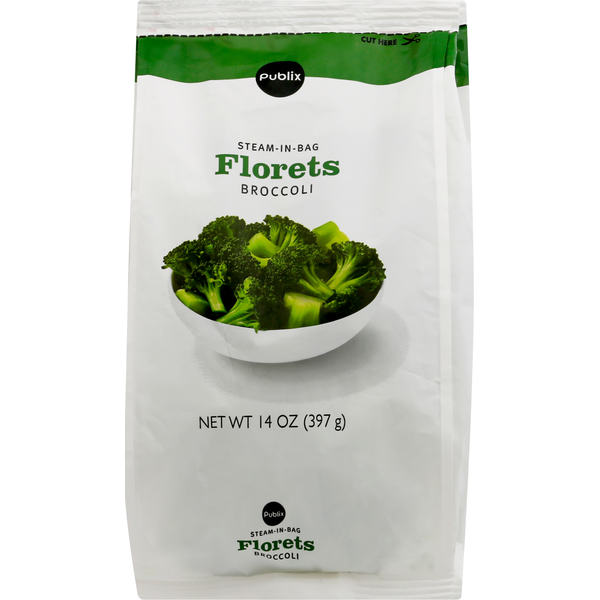 Publix Broccoli, Florets, SteamInBag (14 oz bag) Instacart