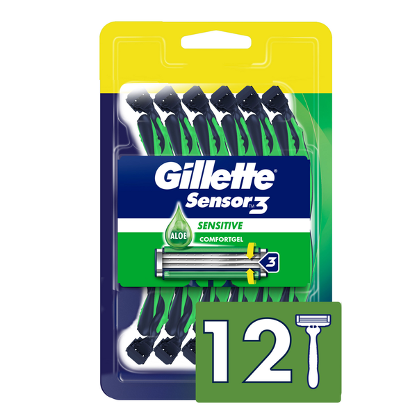 CVS® Gillette Sensor3 Sensitive Men's Disposable Razor Same-Day ...
