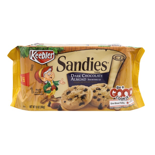 Keebler Sandies Dark Chocolate Almond Shortbread Cookies (13 oz