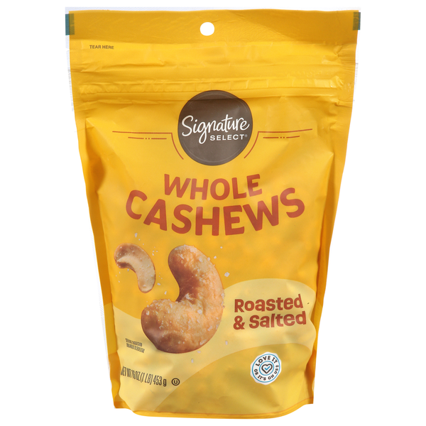 Signature SELECT Cashews, Roasted & Salted, Whole