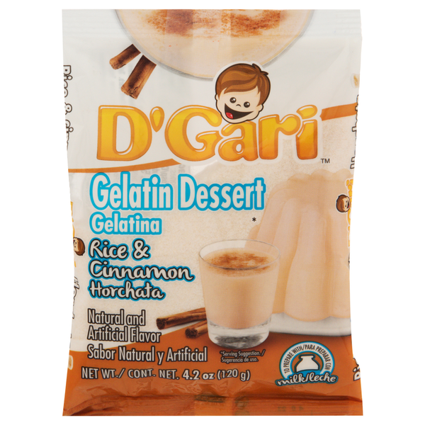 D'Gari Gelatin Dessert, Rice & Cinnamon Horchata
