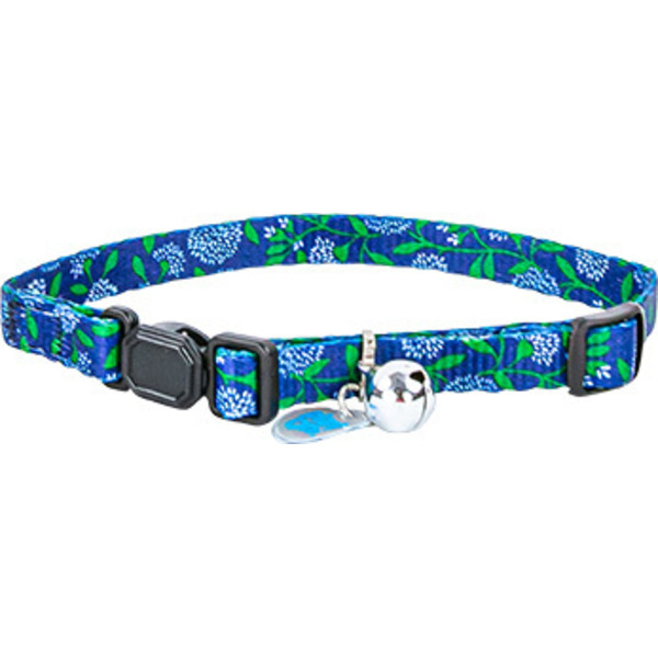 Play On Cat Collar - Fashion Floral Navy