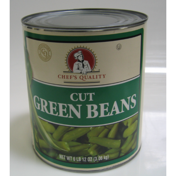 Chef's Quality - Cut Green Beans - #10 cans