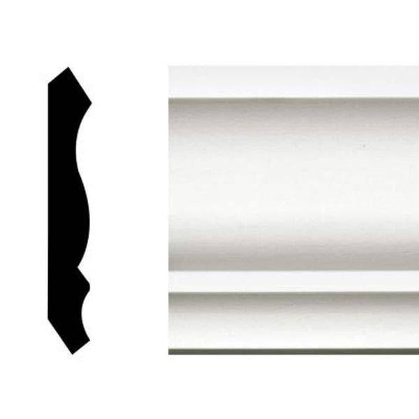 Builders Choice 49 9/16 In. X 1 In. Primed Mdf Crown Moulding (sold By Linear Foot)